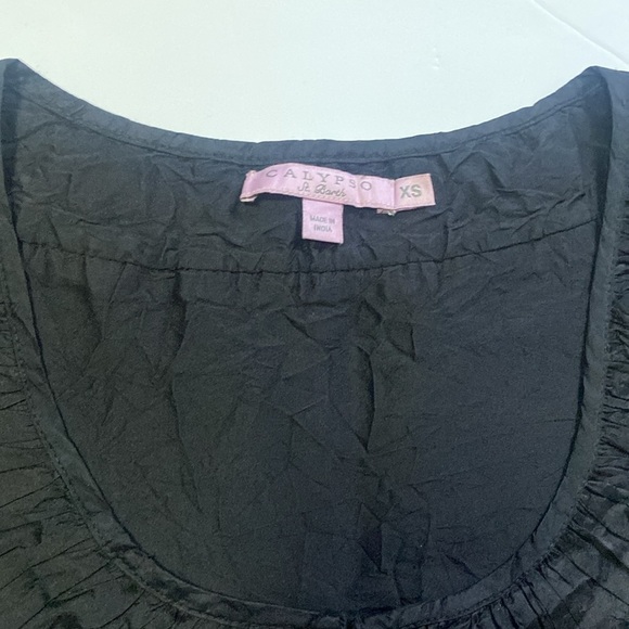 Calypso St. Barth‎ Black Ortenzi dress.  Size XS. 100% Silk. - Picture 3 of 6